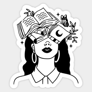 A Bookworm and Astrology Enthusiast Sticker